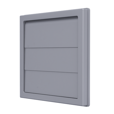 3636K31,5F grey gravitációs zsalu csőcsonk nélkül 360X360, szürke